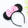 2020 Happy Birthday Party Headwear Cartoon Mouse Ears bow Tiara Mickey Hair Band